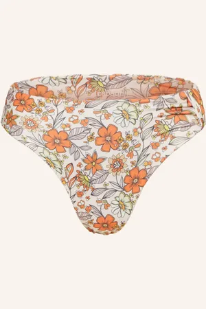 Espadrij l´originale High Waist Bikinové Kalhotky Eileen oranžová krémová světle zelená