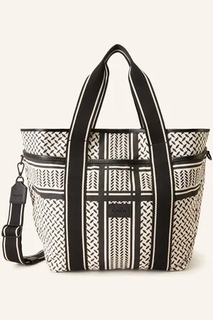 LALA BERLIN Shopper Merge černá bílá