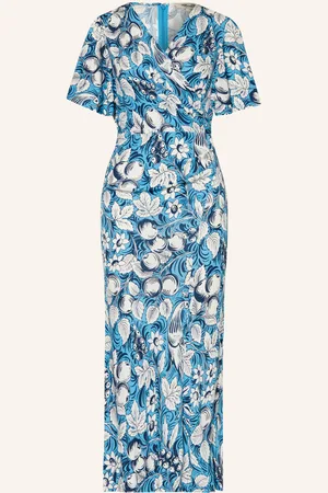Diane von Furstenberg Šaty Zetna bílá tmavě modrá tmavě modrá