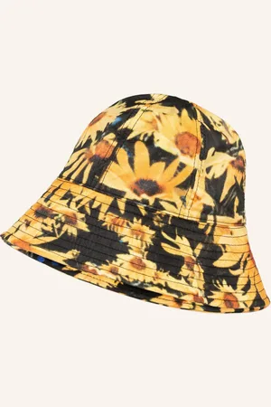 Jil Sander Klobouk Bucket Hat tmavě žlutá černá