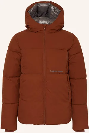 JACK & JONES Prošívaná Bunda hnědá