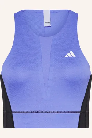 adidas Cropped Top Pro fialová černá