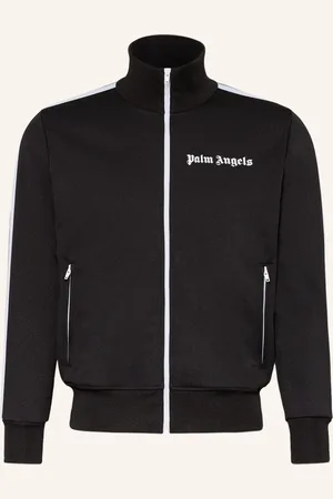 Palm Angels Tréninková Bunda S Galonovými Pruhy bílá černá