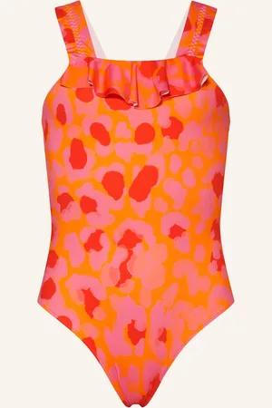Vilebrequin Plavky New Leopard oranžová růžová červená