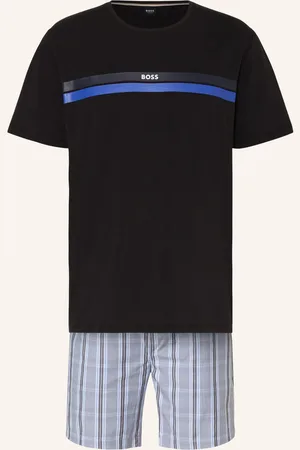 HUGO BOSS Pyžamo Se Šortkami Urban Short tmavě modrá černá modrá