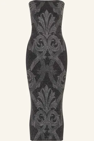 Wolford Pouzdrové Šaty Metallic Jacquard S Třpytivou Přízí černá stříbrná