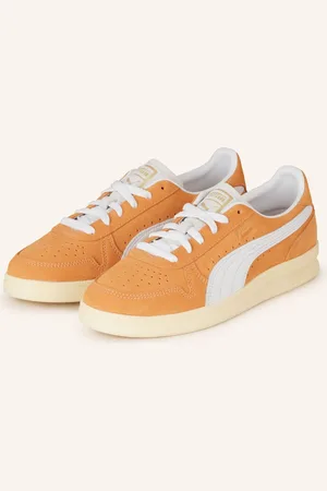 PUMA Sneakersy Indoor Soft oranžová bílá