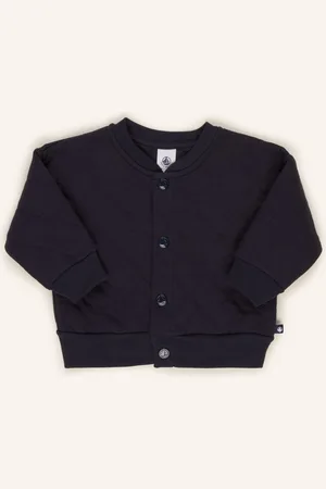 Petit Bateau Prošívaná Bunda Z Žerzejového Materiálu tmavě modrá