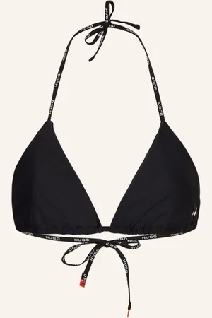 HUGO BOSS Trojúhelníkový Horní Díl Bikin Pure černá
