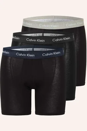Calvin Klein Boxerky Cotton Stretch, 3 Kusy V Balení černá tmavě modrá šedá