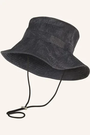 Ganni Klobouk Bucket Hat černá