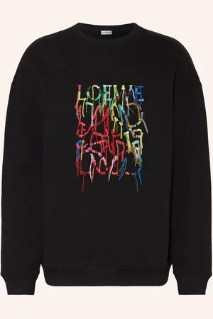 Loewe Mikina S Výšivkou černá červená zelená