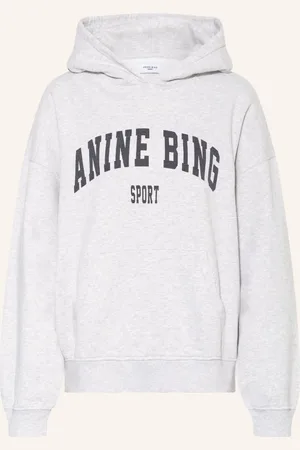 ANINE BING Mikina S Kapucí Harvey světle šedá