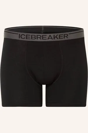 Icebreaker Funkční Prádlo - Boxerky Anatomica S Příměsí Merino Vlny černá