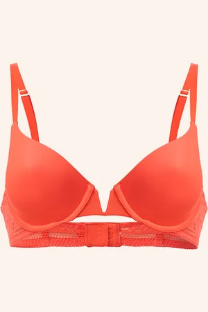 Wolford Vyztužená Podprsenka Lightly Lined Demi oranžová