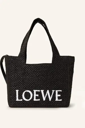 Loewe Shopper Font Tote Medium černá