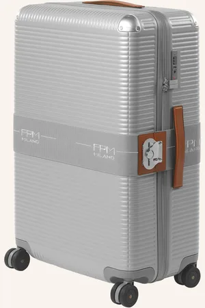 FPM Milano Trolley Kufr Bank Zip Dlx Spinner 76 stříbrná hnědá