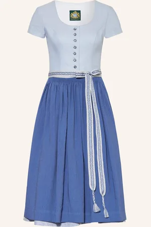 Hammerschmid Dirndl Birkensee Se Lnem tmavě modrá modrá