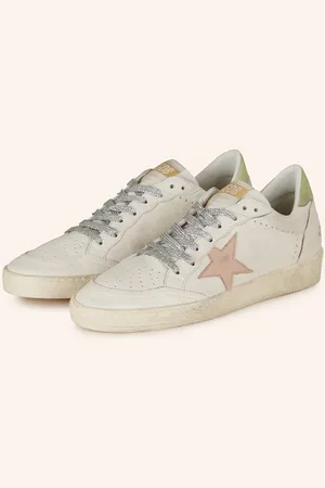 Golden Goose Sneakersy Ball Star bílá světle zelená růžová