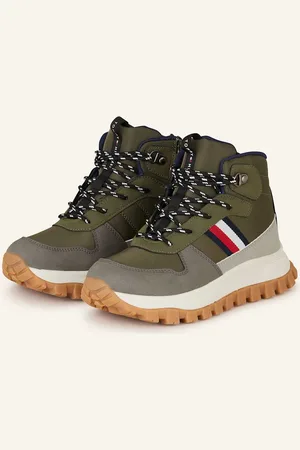 Tommy Hilfiger Šněrovací Boty olivová
