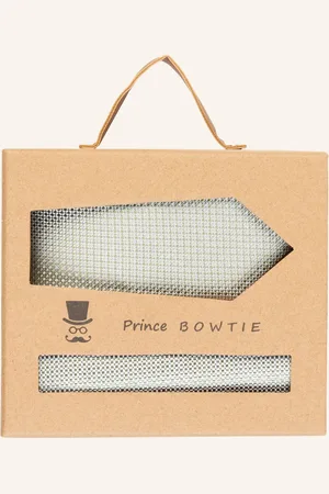 Prince BOWTIE Sada: Kravata A Kapesníček Do Náprsní Kapsy mátová
