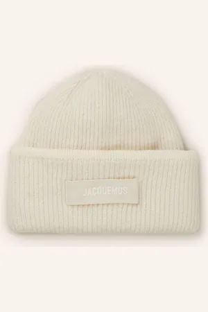 Jacquemus Čepice Le Bonnet Gros Grain S Alpakou režná