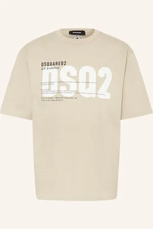 Dsquared2 Tričko světle hnědá černá bílá