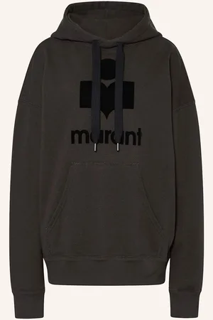 Marant Etoile Mikina S Kapucí Mansel tmavě šedá
