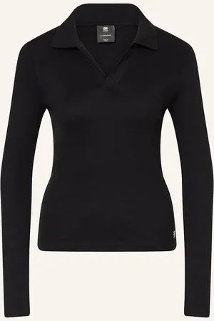 G-Star Žerzejová Polokošile Slim Fit černá