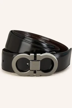 Salvatore Ferragamo Kožený Opasek černá