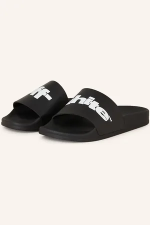 OFF-WHITE Pantofle černá bílá