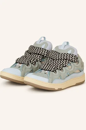 Lanvin Sneakersy Curb tmavě modrá světle zelená krémová
