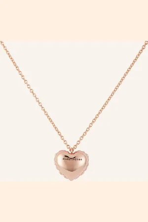 Marc Jacobs Řetízek Balloon Heart barva růžového zlata
