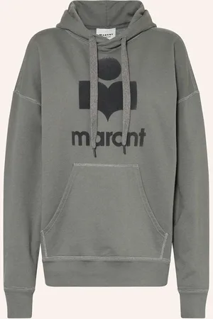 Marant Etoile Mikina S Kapucí Mansel šedá tmavě šedá