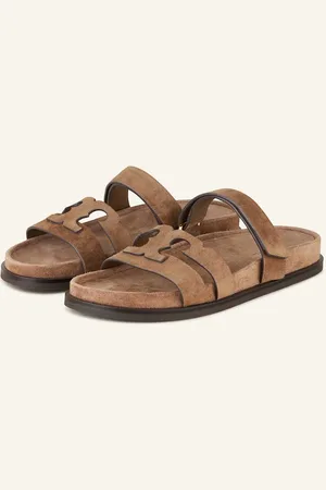 Tory Burch Pantofle Ines hnědá