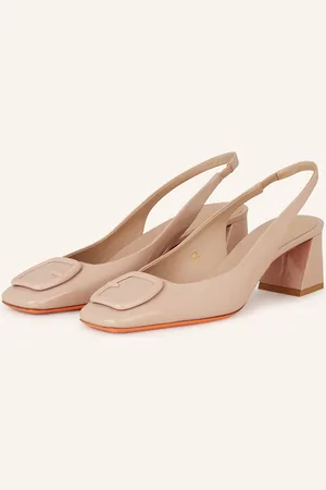 santoni Slingpumps S Otevřenou Patou Lemon