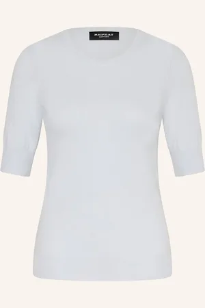 REPEAT cashmere Úpletové Tričko Z Kašmíru tmavě modrá