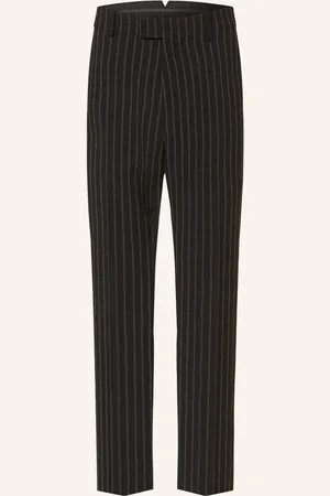Ami Oblekové Kalhoty Extra Slim Fit černá bílá