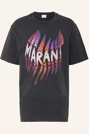 Isabel Marant Tričko Hugo černá růžová fialová