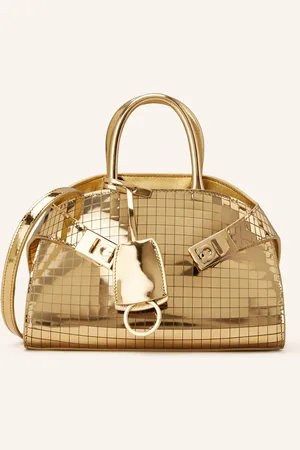 Salvatore Ferragamo Kabelka Hug zlatá