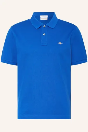 GANT Polokošile Z Piké Regular Fit modrá
