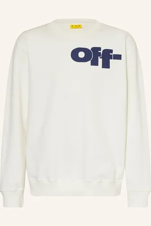 OFF-WHITE Mikina bílá modrá