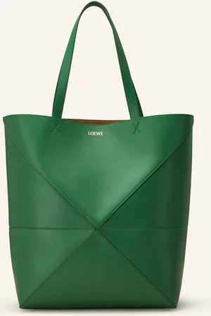 Loewe Shopper Puzzle Tote Large zelená