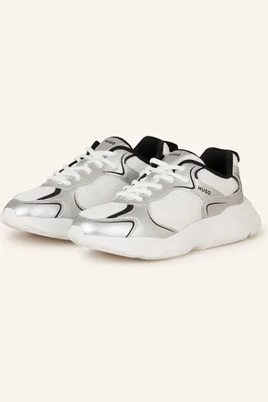 HUGO BOSS Sneakersy Leon Tenn bílá stříbrná