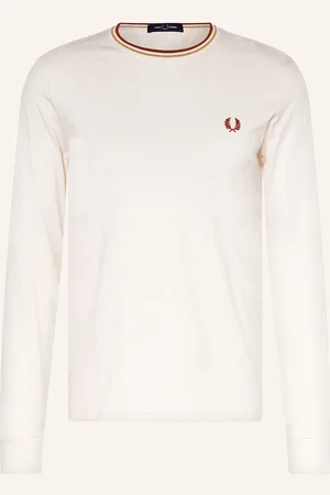 Fred Perry Tričko S Dlouhým Rukávem režná