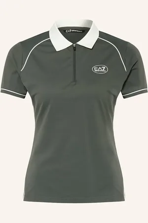 EA7 Funkční Polokošile Pro tmavě zelená režná