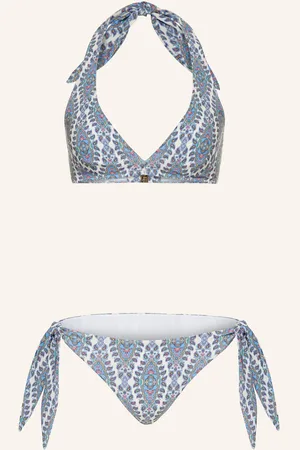 Etro Bikiny Se Zavazováním Okolo Krku režná modrá tmavě červená