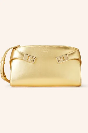 Salvatore Ferragamo Taška Přes Rameno Hug zlatá