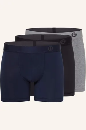 Lululemon Boxerky Aim, 3 Kusy V Balení šedá černá tmavě modrá