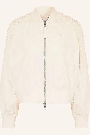 Blonde No.8 Blouson Susan S Ozdobnými Perličkami bílá